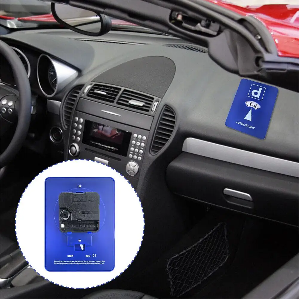 Digital Parking Timer Plastic Parking Clock Signboard Blue Portable Clock Tool For Parking Enforcement Meters Car Accessories