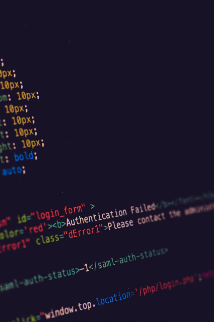 About Close-up of programming code on a dark screen, highlighting software development concepts.